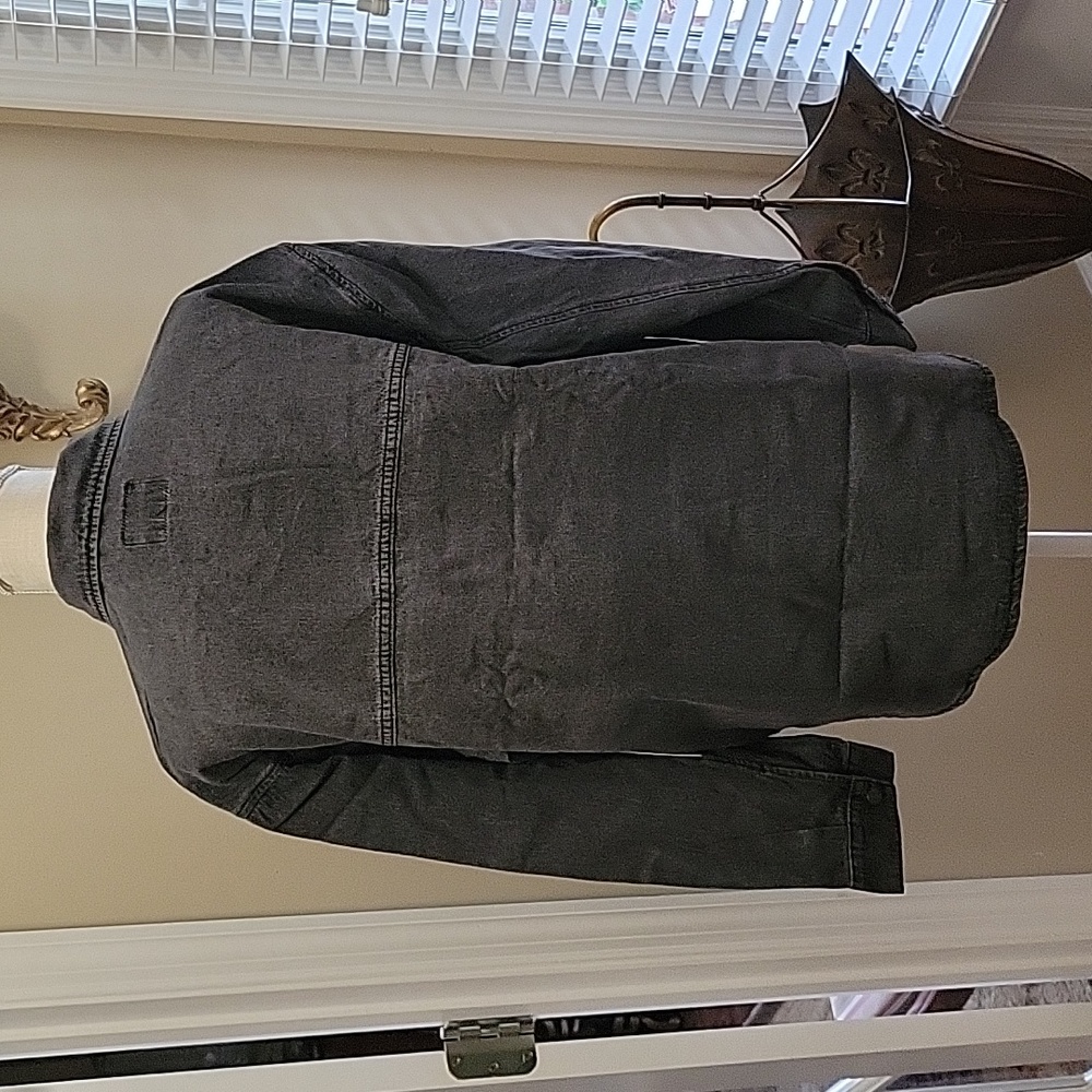 YMI With Love potassium+hsand gray denim jean shacket Cotton oversized XL NEW… - Picture 4 of 11